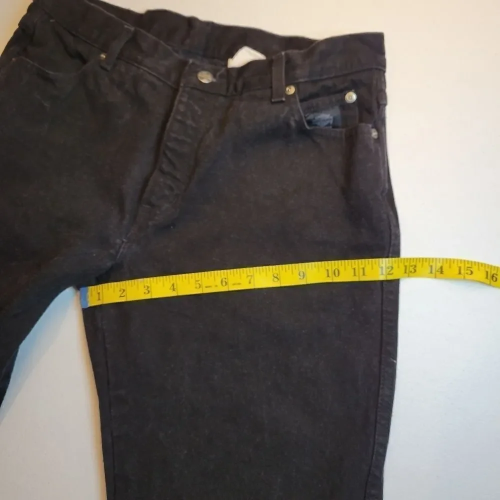 Harley Davidson Vintage Women's 12R Black Bootcut Jeans Cotton Bikercore